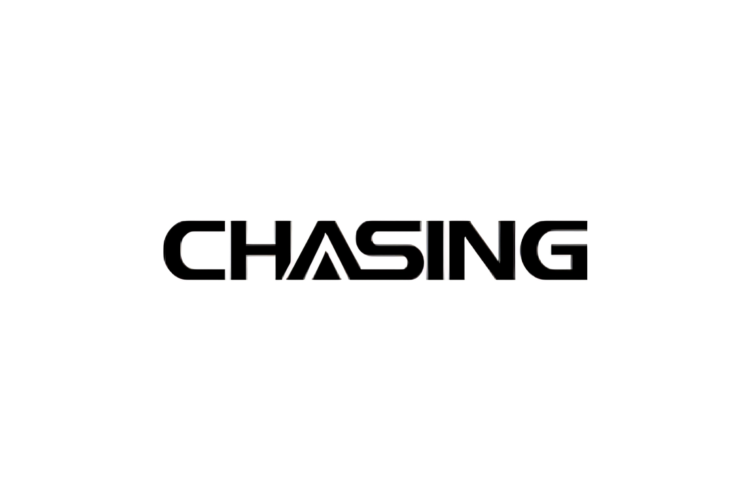 CHASING ROV underwater drone logo in bold black text on white background, AlphaGeo