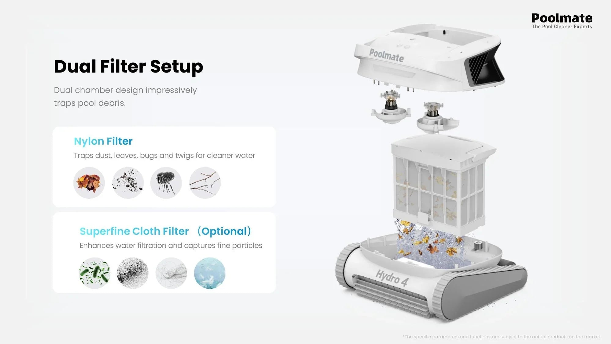 Poolmate Hydro 4 Cordless & Corded Robotic Pool Cleaner