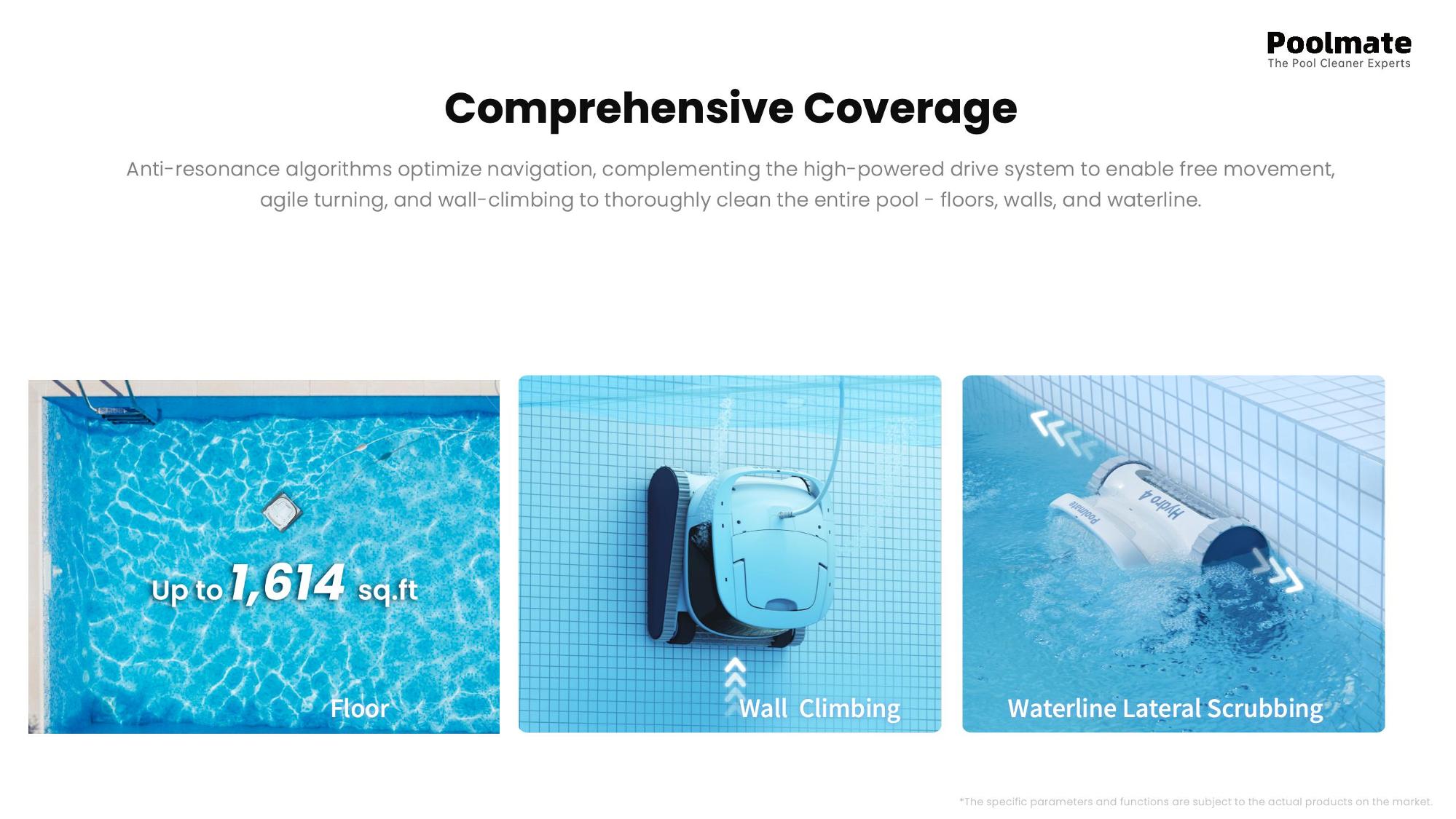 Poolmate Hydro 4 Cordless & Corded Robotic Pool Cleaner