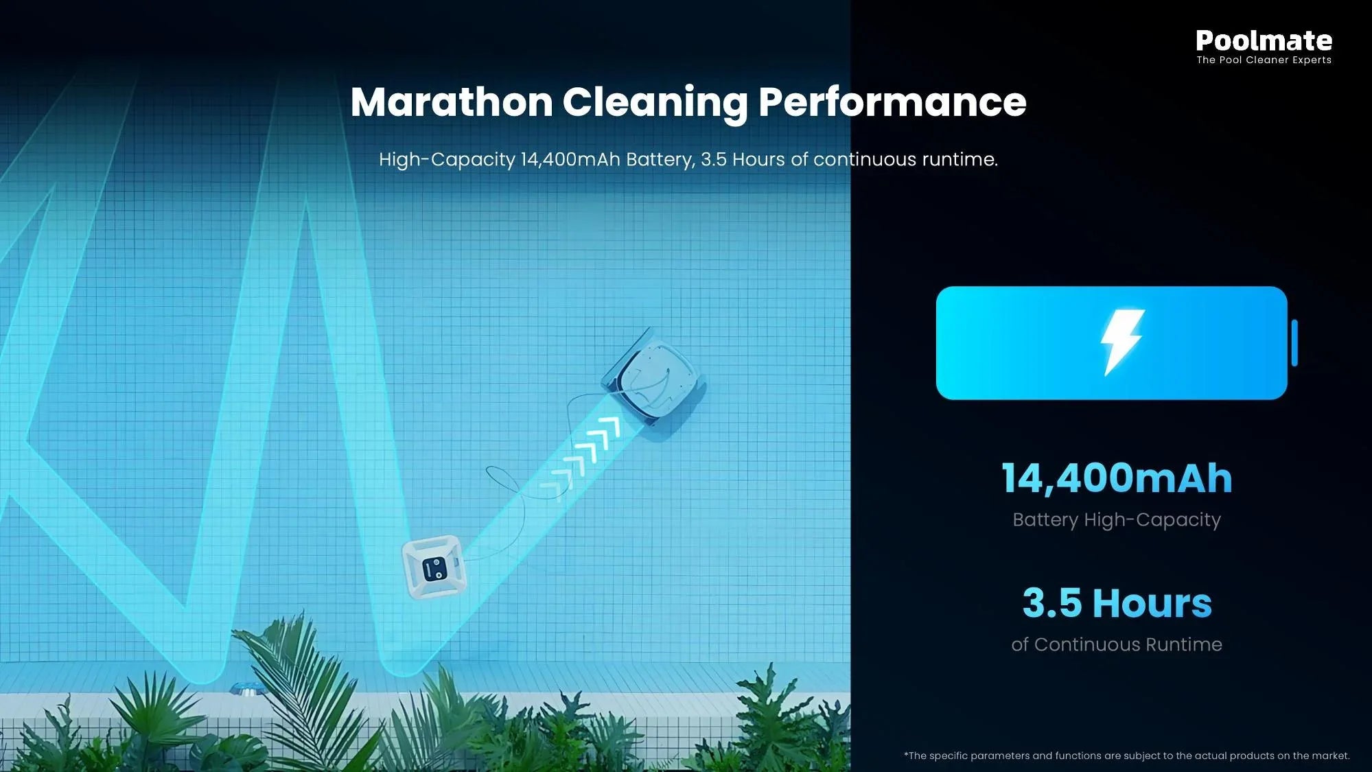 Poolmate Hydro 4 Cordless & Corded Robotic Pool Cleaner