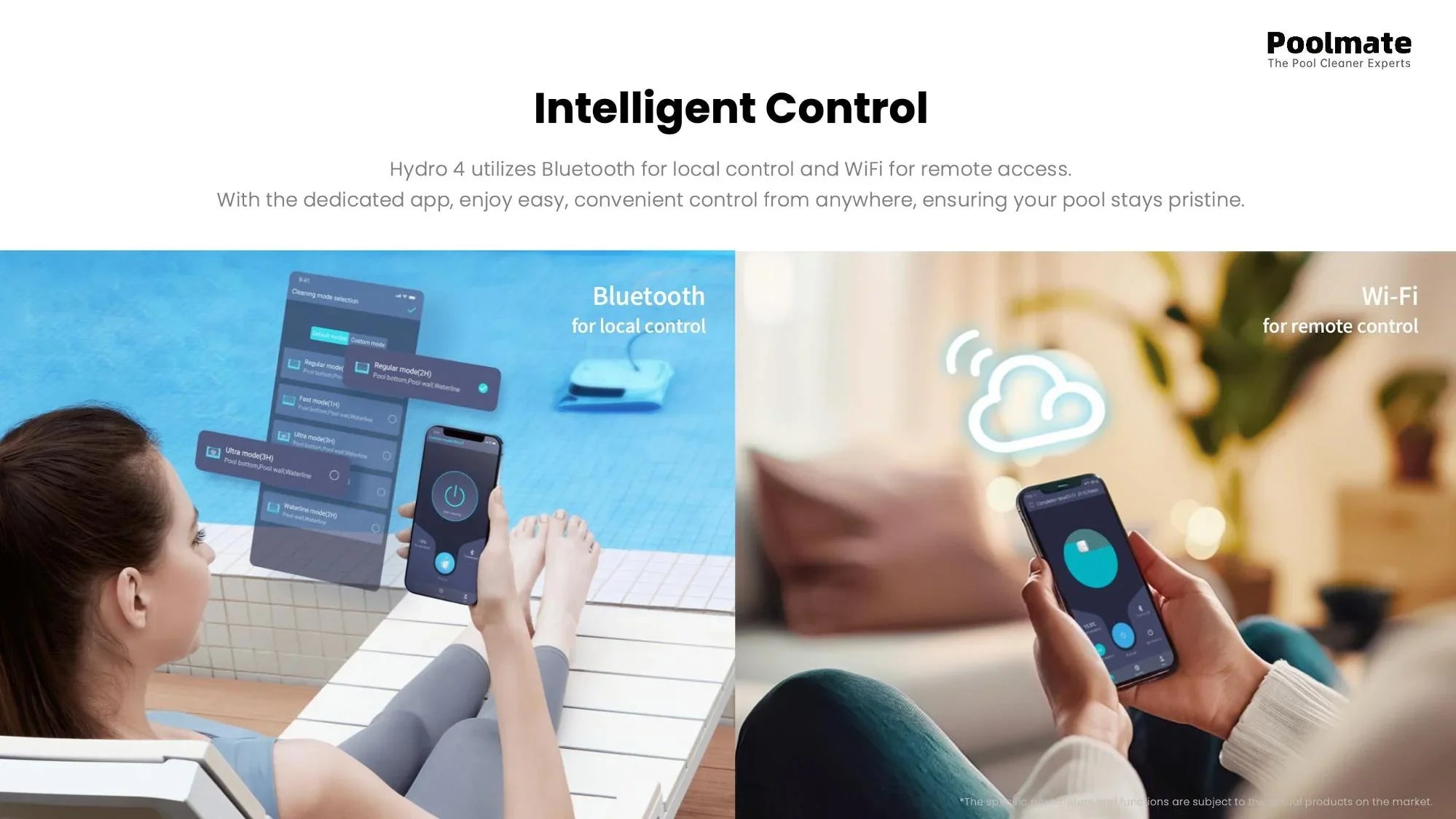 Poolmate Hydro 4 Cordless & Corded Robotic Pool Cleaner