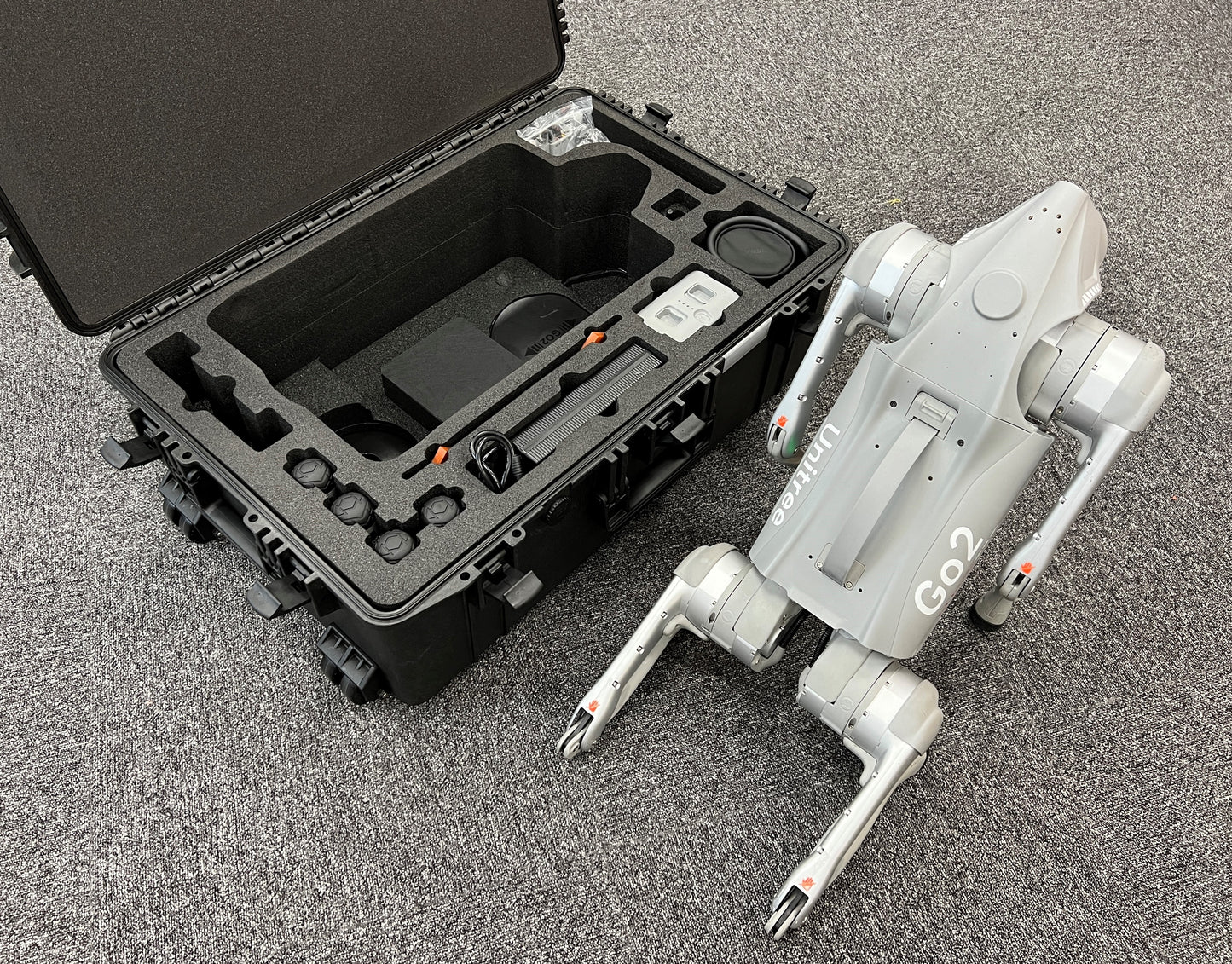 Trifibre Hard Custom Flight Case for Unitree Go2 (Robot Dog)