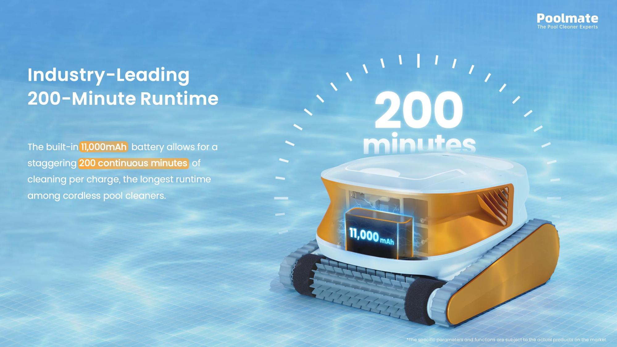 Poolmate Hydro 3 Cordless Robotic Pool Cleaner