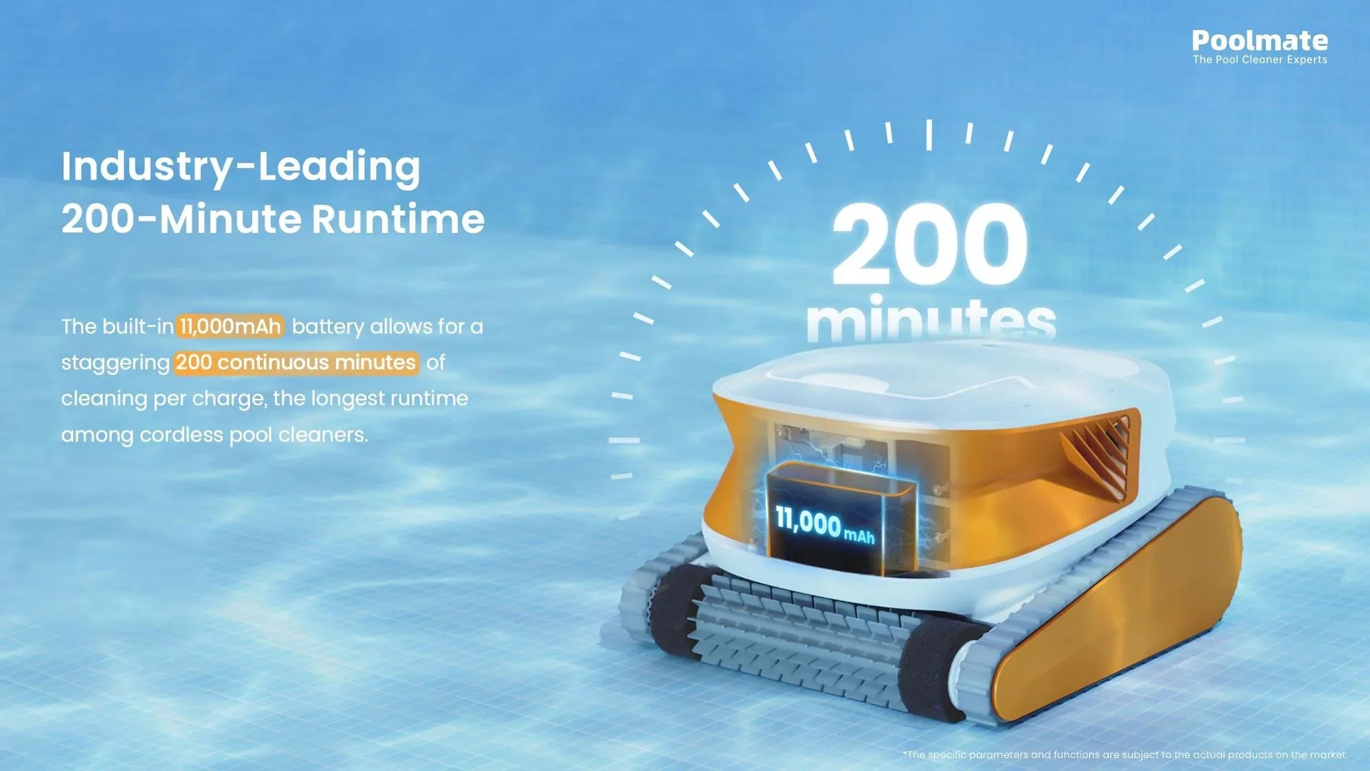 Poolmate Hydro 3 Cordless Robotic Pool Cleaner