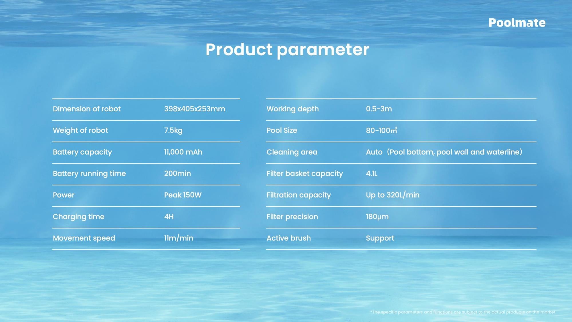 Poolmate Hydro 3 Cordless Robotic Pool Cleaner