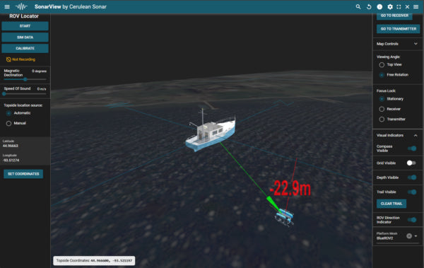 Cerulean Sonar Omnitrack USBL ROV/USV Positioning System