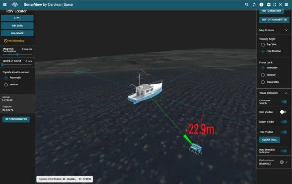 Cerulean Sonar Omnitrack USBL ROV/USV Positioning System