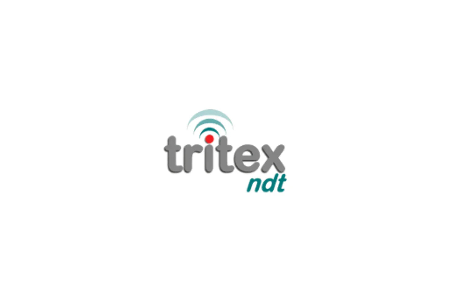 Tritex NDT logo with radio wave design, featured by AlphaGeo Ltd, survey equipment specialists