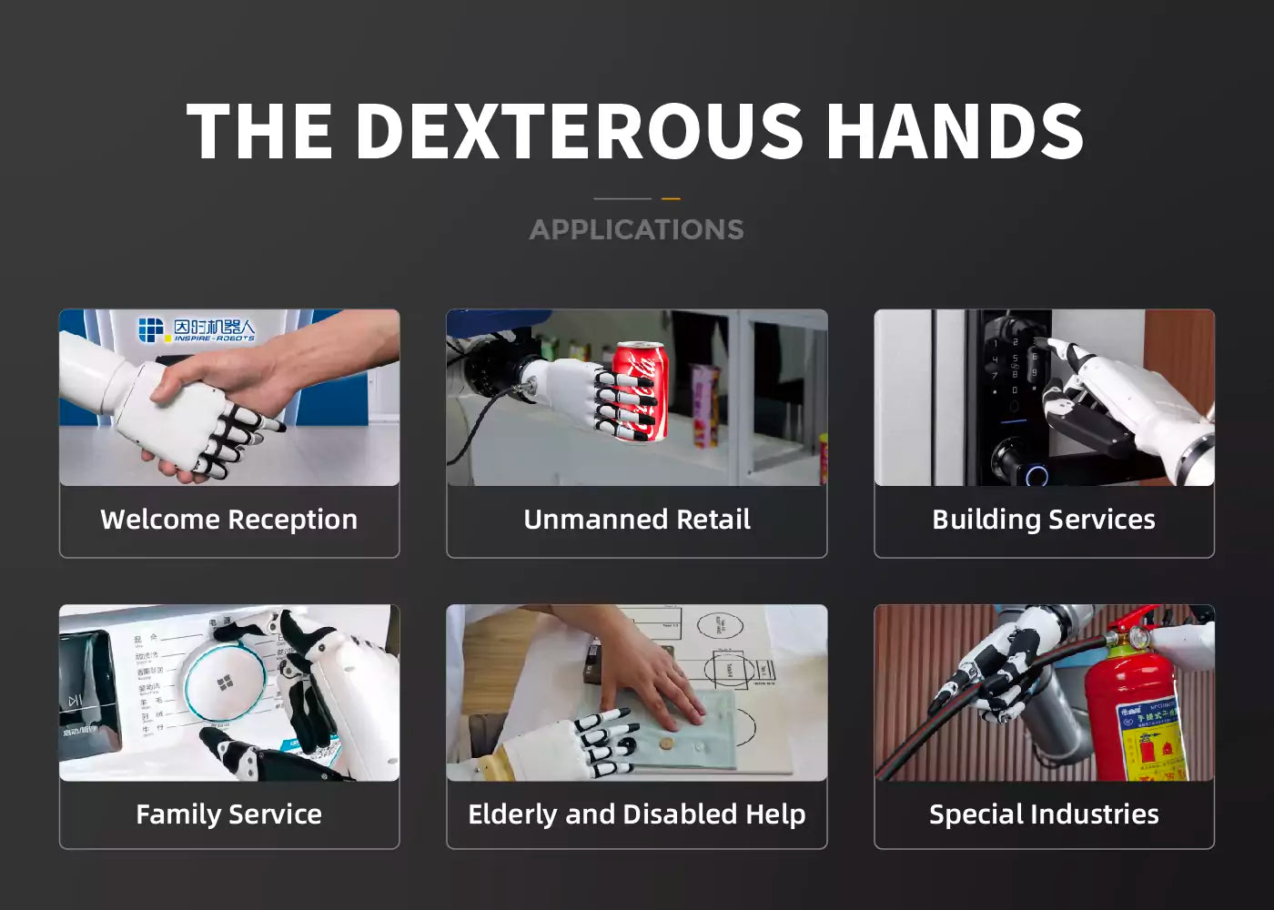 Inspire Robotics 6 DoF hands RH56DFX