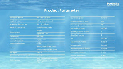 Poolmate Hydro 6 Corded Robotic Pool Cleaner