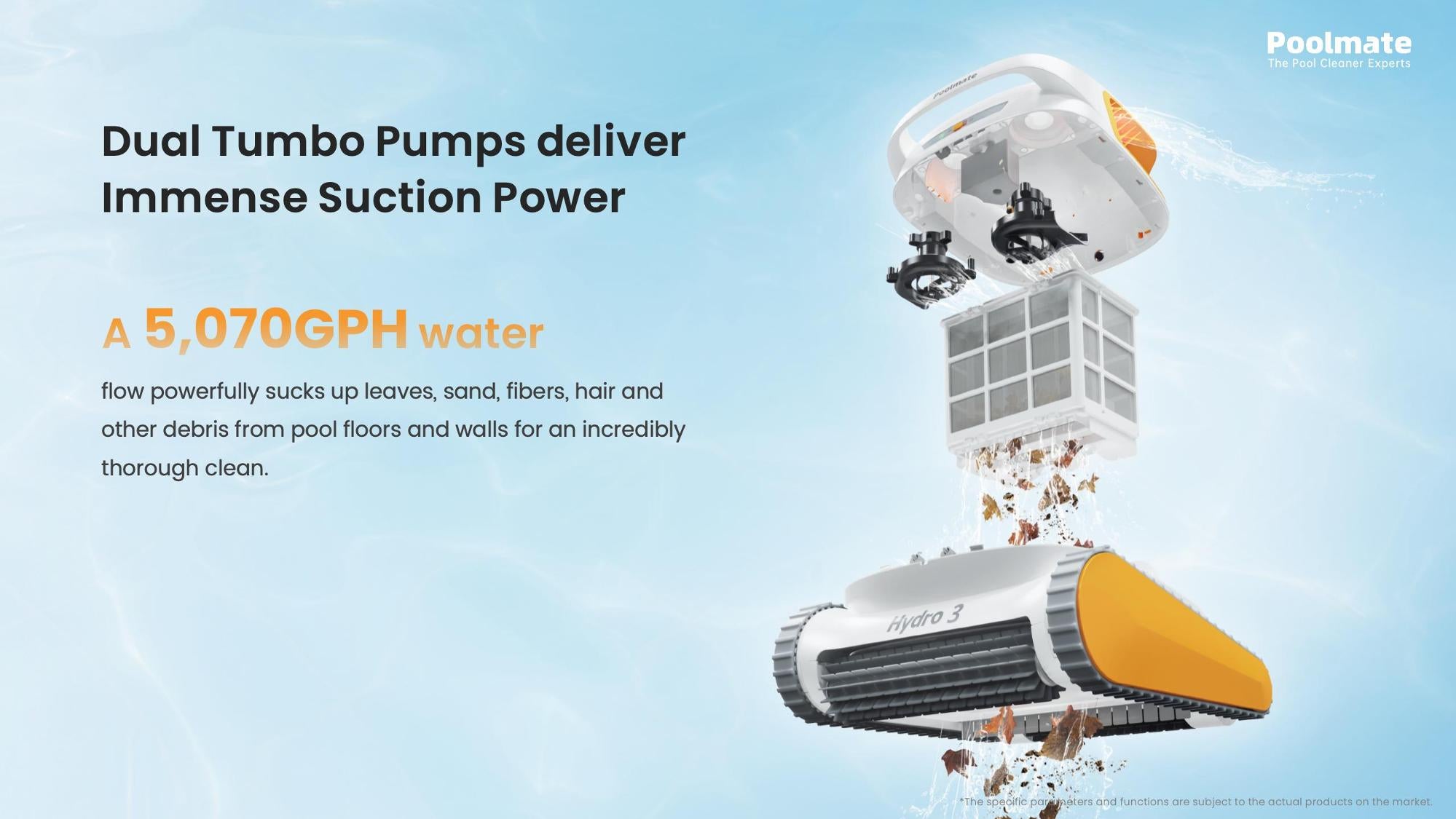 Poolmate Hydro 3 Cordless Robotic Pool Cleaner