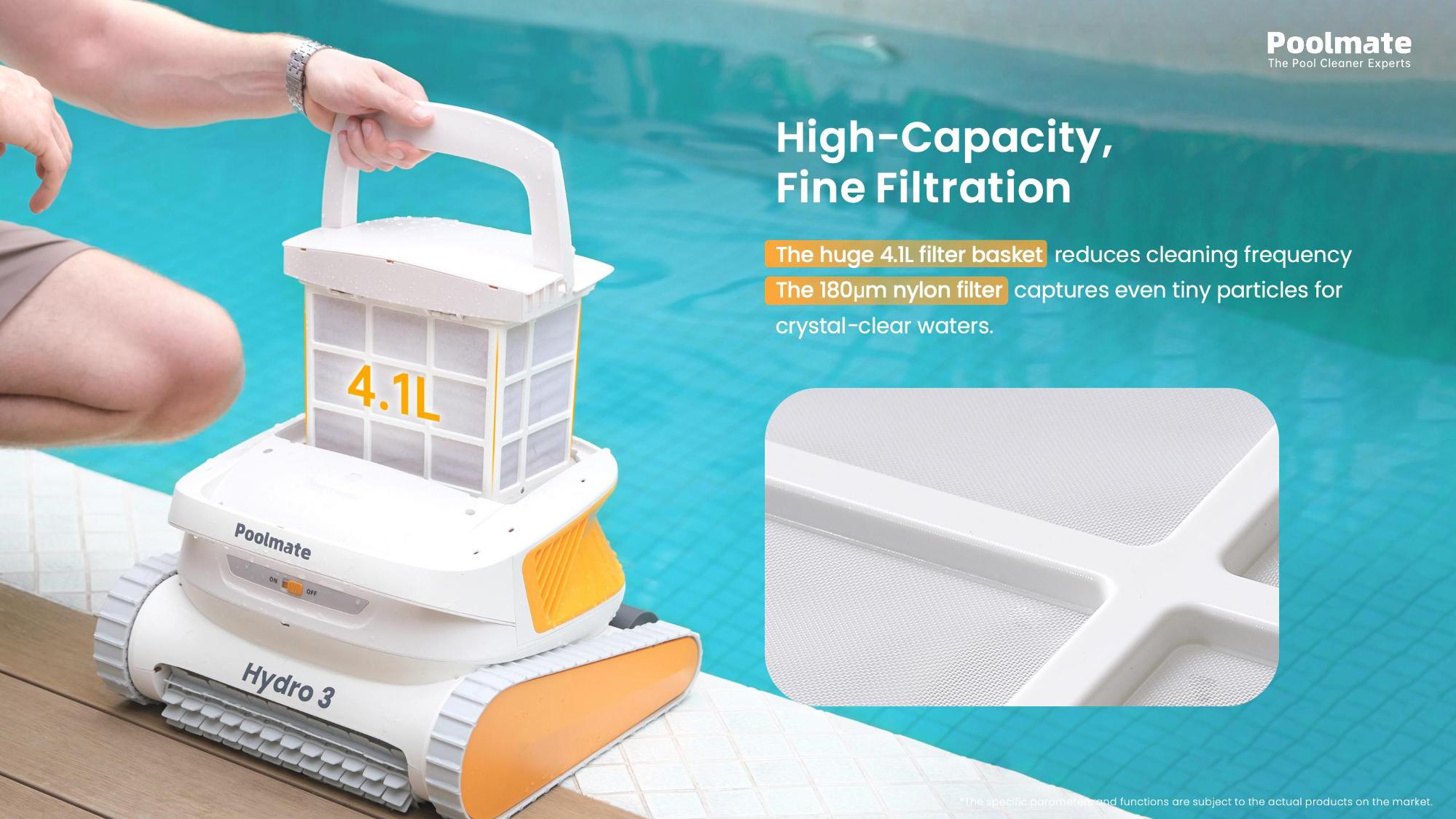 Poolmate Hydro 3 Cordless Robotic Pool Cleaner