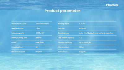 Poolmate Hydro 3 Cordless Robotic Pool Cleaner