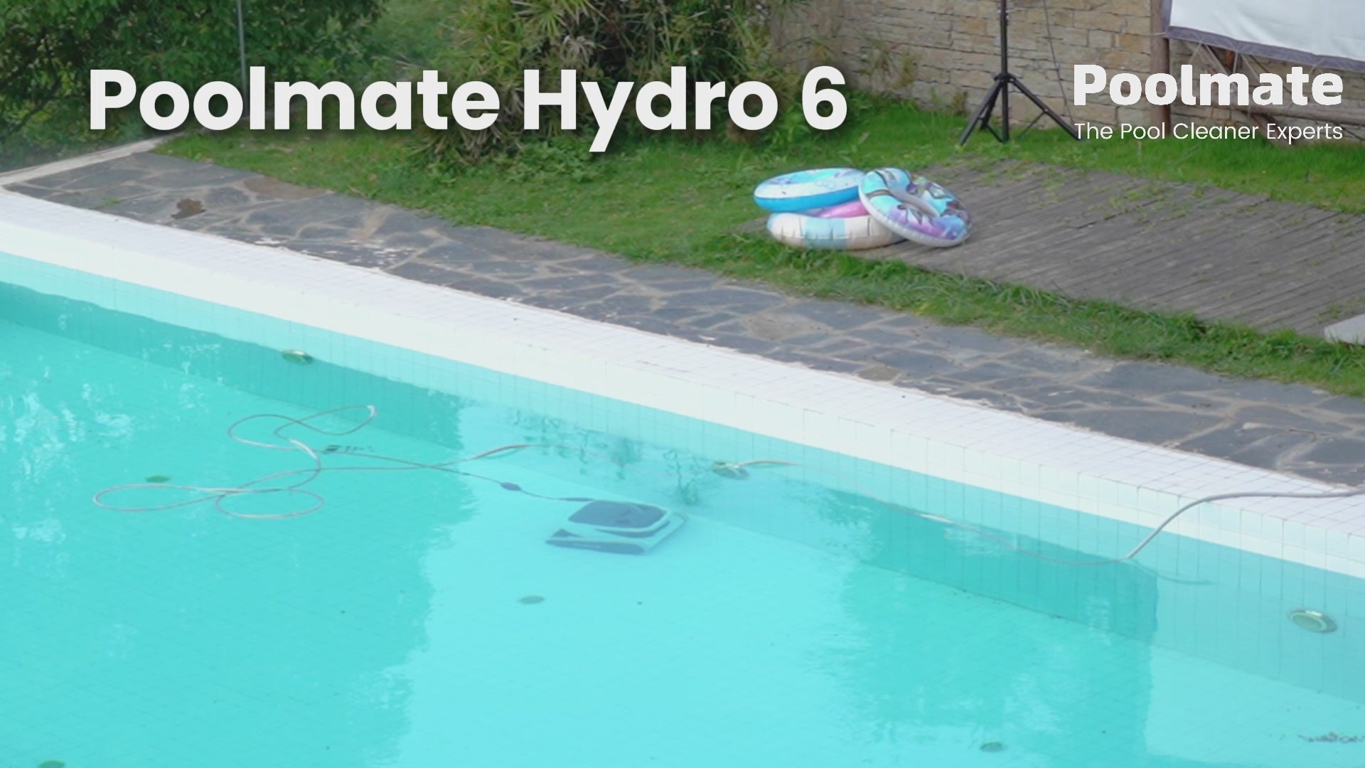 Load video: Poolmate Hydro 6 Corded Robotic Pool Cleaner