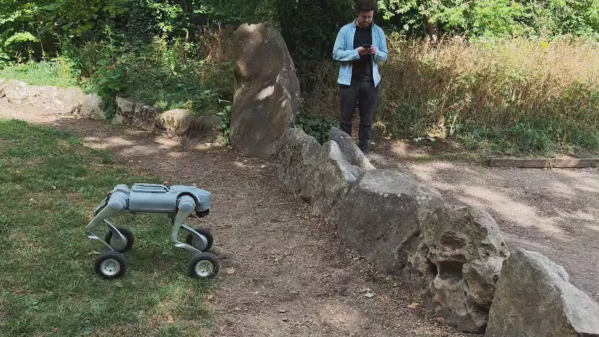 Unitree Go2-W (Wheeled robot dog)